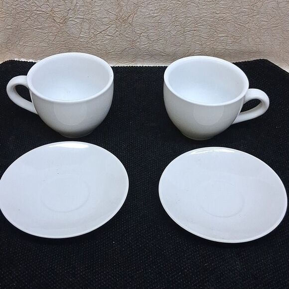 Elegant Pristine England Pier 1 White Teapot Set - Picture 7 of 12